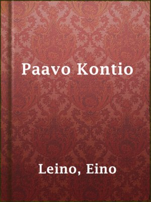 cover image of Paavo Kontio